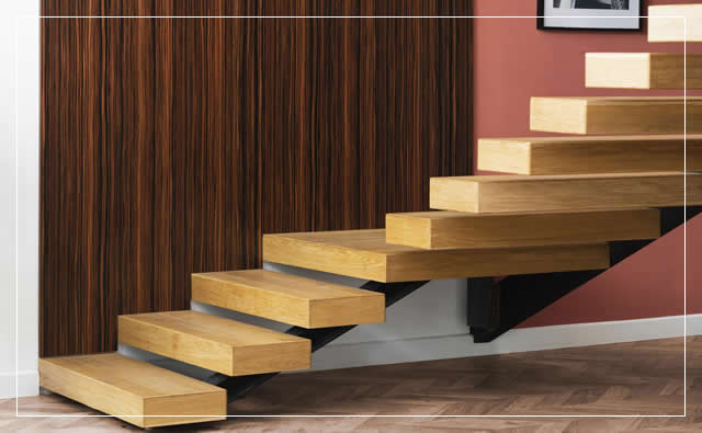 Construção de escadas de madeiras